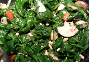 Steamed Spinach Salad